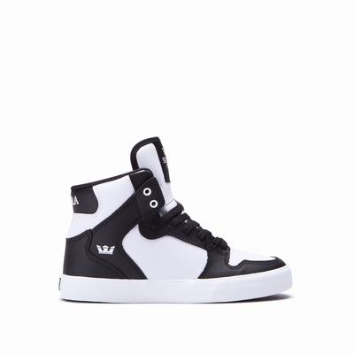 Gyerek Supra VAIDER Magasszárú Cipő HU739826 Fekete/Fehér